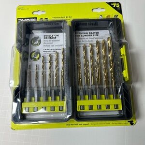 Ryobi AR2042 22-Piece Titanium Drill Bit Set